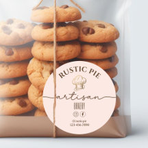 Artisan Home Bakkerij Gouden Chef Pet Bord Roze