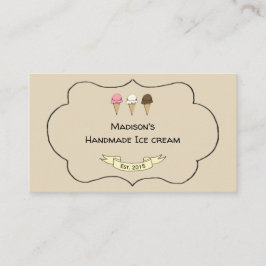 Artisan Ice Cream Maker  Visitekaartje