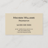 Artisan Ice Cream Maker  Visitekaartje (Achterkant)