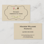 Artisan Ice Cream Maker  Visitekaartje (Voorkant / Achterkant)