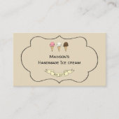 Artisan Ice Cream Maker  Visitekaartje (Voorkant)