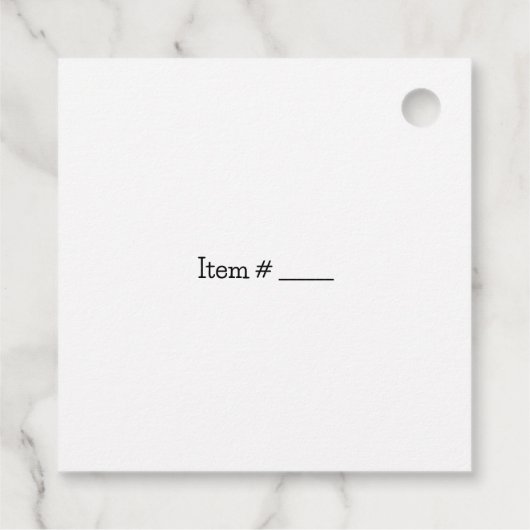 Artisan Made Goods Hars Prijs Labels (Achterkant)