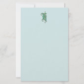 Artisan Monogram K Green Garden Felt Stationery Briefpapier (Voorkant)