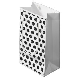 Artisan Polka Dots Black White Fun Chic Hand getek Klein Cadeauzakje
