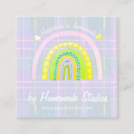 Artisan Rainbow 'Happiness is Homemade'  Contactkaartje