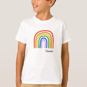 Artisan Rainbow Kinder NAAM Kleurrijke Plezier T-shirt (Voorkant)