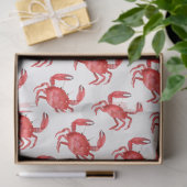 Artisan Red Crab Coastal Kleurrijk Reisplezier Tissuepapier (Geschenk)