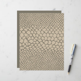 Artisan Reptiel Patroon Snakeskin Taupe Chic Craft
