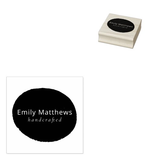 Artisan Rubber Stamp Custom Maker's Mark Seal Rubberstempel (Gestempeld)