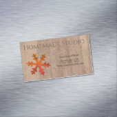 Artisan Rustic Christmas Magnetisch Visitekaartje (Voorbeeld)