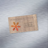 Artisan Rustic Christmas Magnetisch Visitekaartje (Voorbeeld)