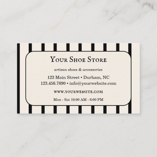 Artisan Shoes Mode Visitekaartje (Achterkant)