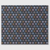 Artisan sneeuwvlok inpakpapier (Vlak)