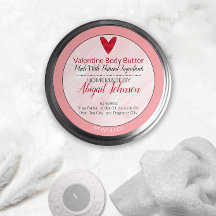 Artisan Valentijns's Roze & Rode Body Butter Label