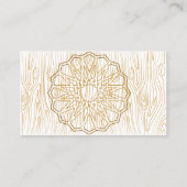 Artisan Visitekaartje Design voor een houtbewerkin (Achterkant)