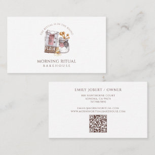 Artisan Watercolor Banketbakker Dessert Catering Q Visitekaartje