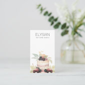 Artisan Waterverf Bakker Bakkerij Gebak Chef Visitekaartje (Staand voorkant)