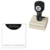 Artisan Wood Rubber Stamp Minimalist Maker's Mark Rubberstempel (Gestempeld)