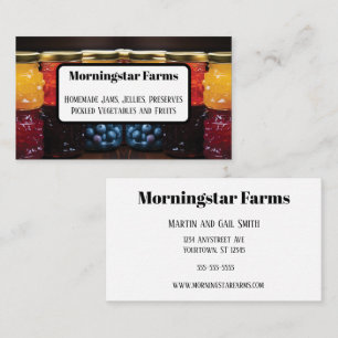 Artisanaal Ingemaakte Fruit Jams Geleien Visitekaartje