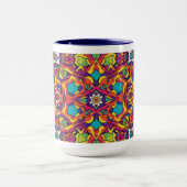 Artisanal Moroccan Mandala Coffee Mug Mok (Midden)
