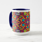 Artisanal Moroccan Mandala Coffee Mug Mok (Voorkant links)