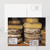 artisanale regionale franse kaas briefkaart (Voorkant / Achterkant)