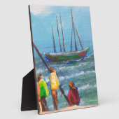 Artisanale vissers fotoplaat (Zijkant)