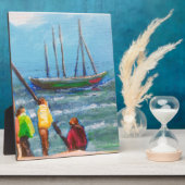 Artisanale vissers fotoplaat (Zijkant)