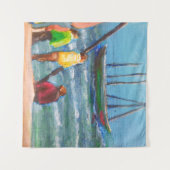 Artisanale vissers wandkleed (Voorkant (horizontaal))