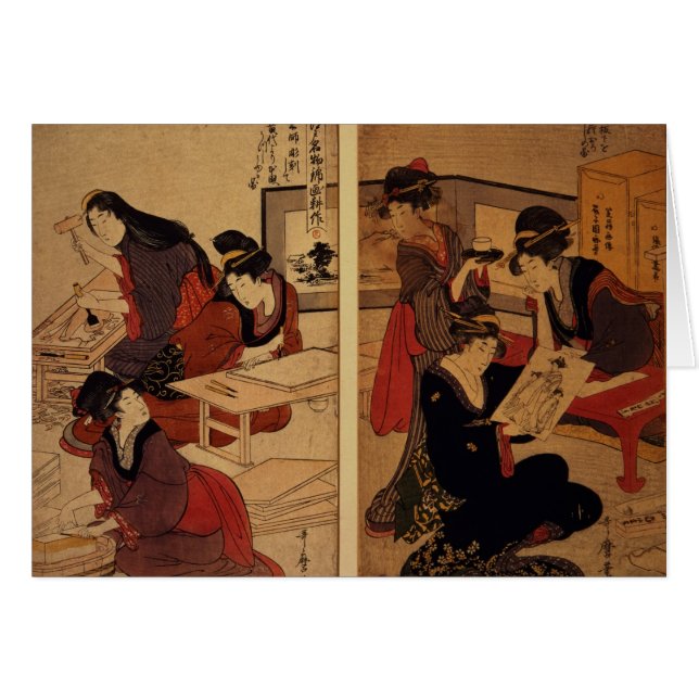 Artisans Making a Woodcut, c.1857 (Voorkant Horizontaal)