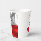 Artiseerkopjes van Poolse vlag Papieren Bekers (Links)