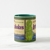 Artisjok Grappige  krat Kunst Koffie Mok (Midden)