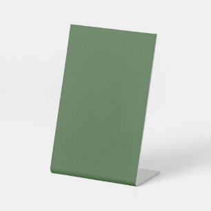 Artisjok groen (effen kleur) reclamebord met voetstuk