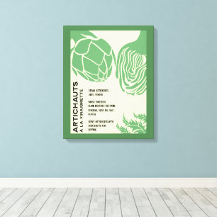 Artisjok Keuken Muur Kunst Huis Decoratie