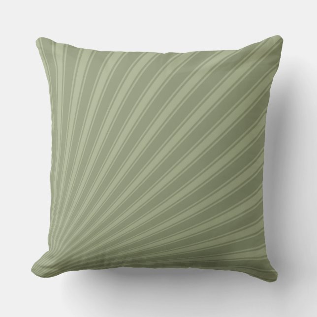 Artisjok Kleur Streep Funky Patroon Kussen (Voorkant)