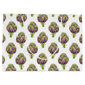 Artisjok patroon geschenkzak groot cadeauzakje (Achterkant)