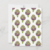 Artisjok platte noot Kaart Notitiekaartje (Achterkant)