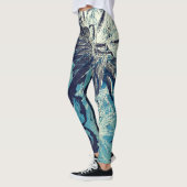 Artisjok Retro Schilderen Leggings van Reijer Stol (Links)