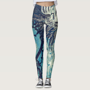 Artisjok Retro Schilderen Leggings van Reijer Stol