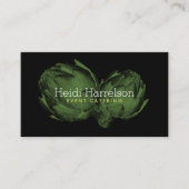 Artisjok scherm Print Catering Groen/Zwart Visitekaartje (Voorkant)