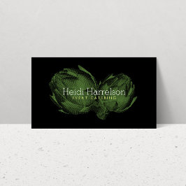 Artisjok scherm Print Catering Groen/Zwart Visitekaartje