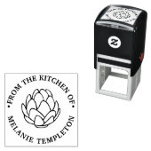 Artisjok uit de keuken van Foodie Naam Zelfinktende Stempel (In situ)