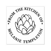 Artisjok uit de keuken van Foodie Naam Zelfinktende Stempel (Design)