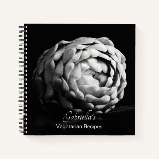 Artisjok Vegetarisch recept Notitieboek (Voorkant)