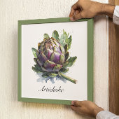 Artisjok Waterverf Botanische Keukentuin Poster