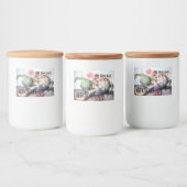 ARTISJOKKEN BORD MET ROOS & AARDBEIEN Preserve Voedselcontainer Etiket (Flessen)