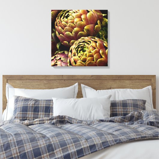 artisjokken canvas afdruk (Insitu (Slaapkamer))