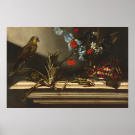 Artisjokken en een papegaai - Italiaanse fijnkunst Poster