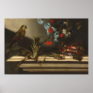 Artisjokken en een papegaai - Italiaanse fijnkunst Poster