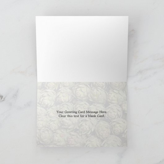 Artisjokken Foto Kaart (Binnen)